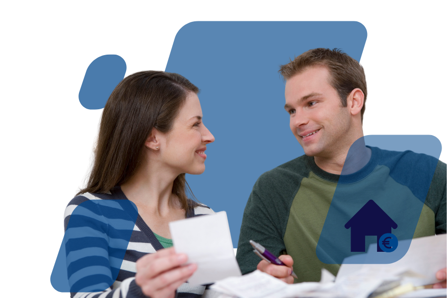 asal a analisar documentos financeiros relacionados com crédito habitação, representando planeamento financeiro e apoio na escolha da melhor solução de financiamento.